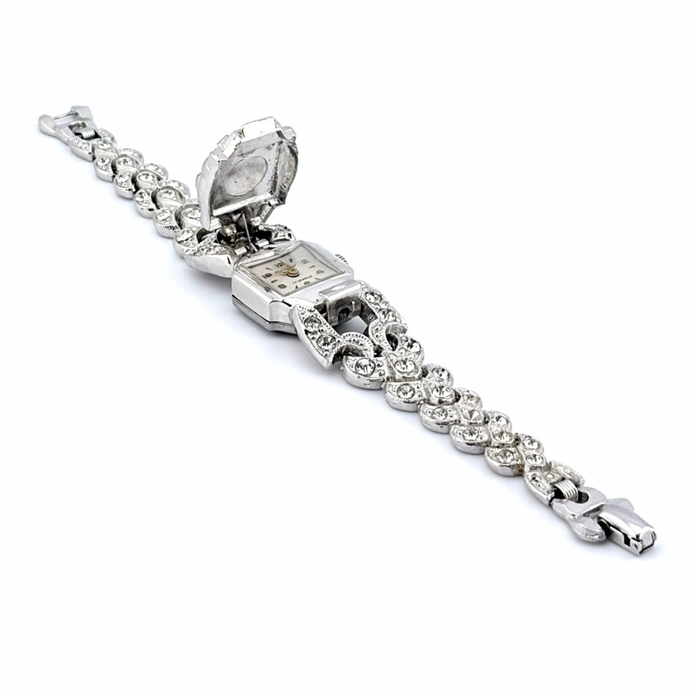 Art Deco Mid Century Harverster 17-Jewels Swiss Peak-a-Boo Watch